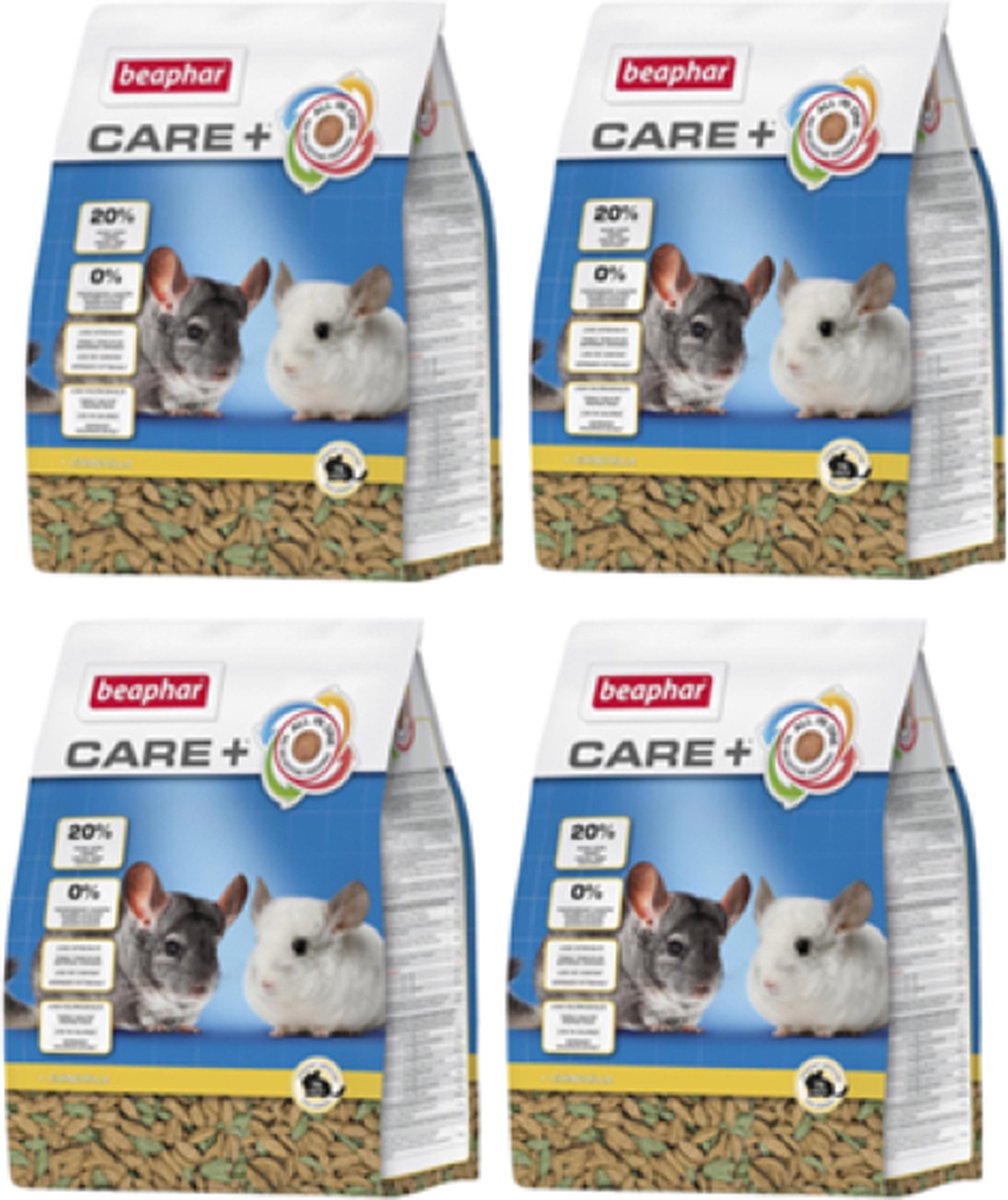 4x Beaphar Care+ Chinchilla – Chinchillavoer – 1.5kg