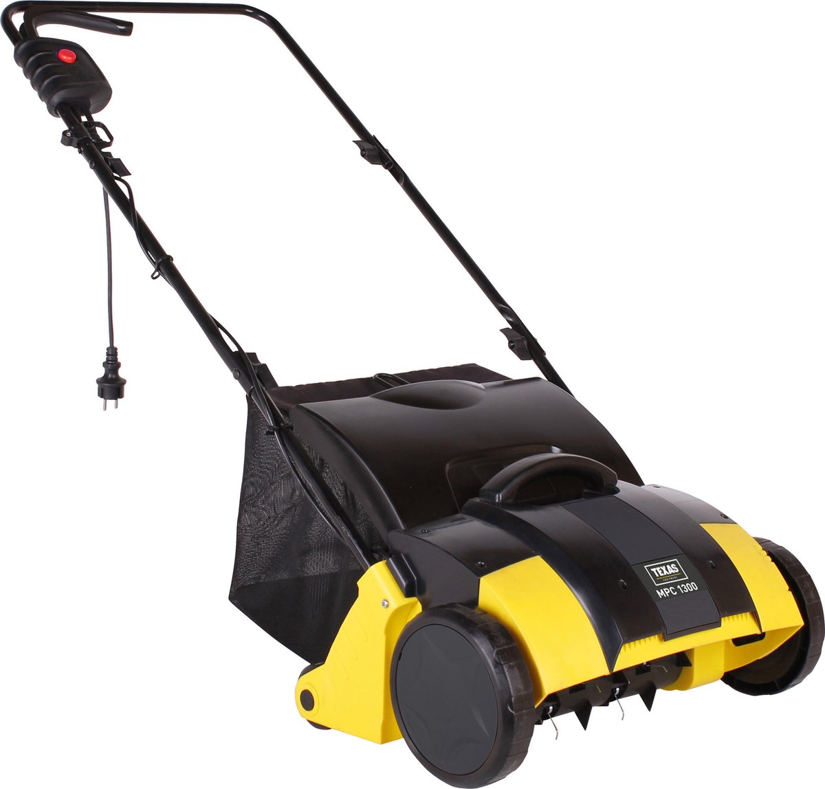 Texas Verticuteermachine + Beluchter 2-in-1 - 1300W - 30 cm werkbreedte - Met 30L opvangbak