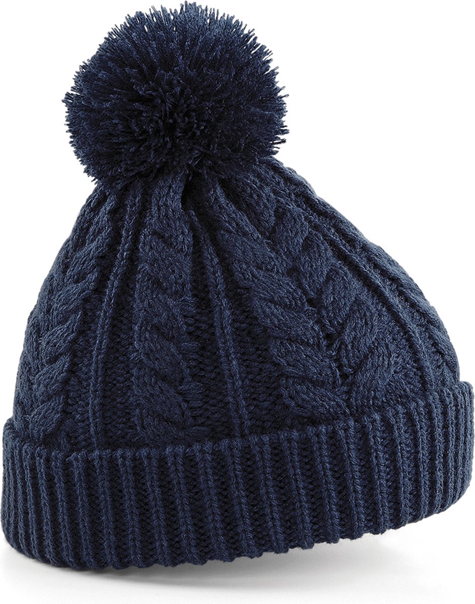 Comfortabele 'Pom Pom' Beanie Wintermuts Blauw (95113)