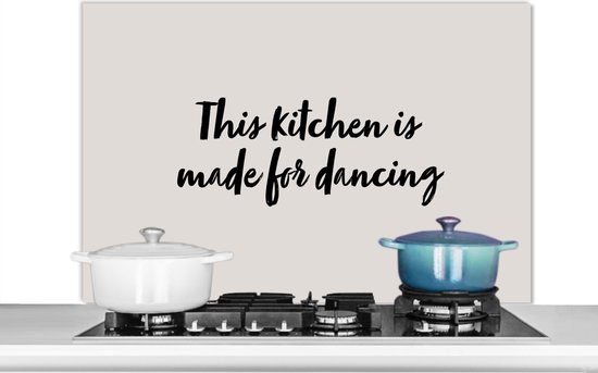 Spatscherm keuken 100x65 cm - Kookplaat achterwand Quotes - Spreuken ...