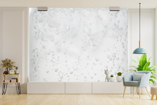 Papier peint photo peint photo vinyle - Petites bulles d'air dans l'eau largeur 295 cm x hauteur 220 cm - Tirage photo sur papier peint (disponible en 7 tailles)