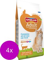 4x Smolke Kattenvoer Adult Kip - Rijst 2 kg