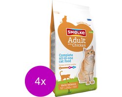 4x Smolke Kattenvoer Adult Kip 2 kg