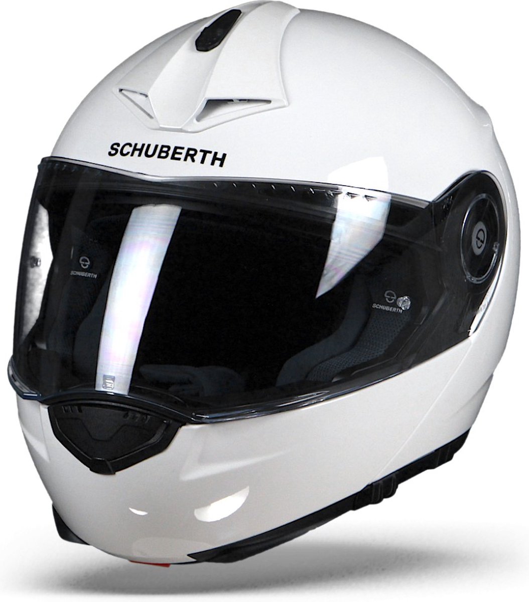 Schuberth C3 Pro Glossy Wit Systeemhelm - Motorhelm - Maat XXXL