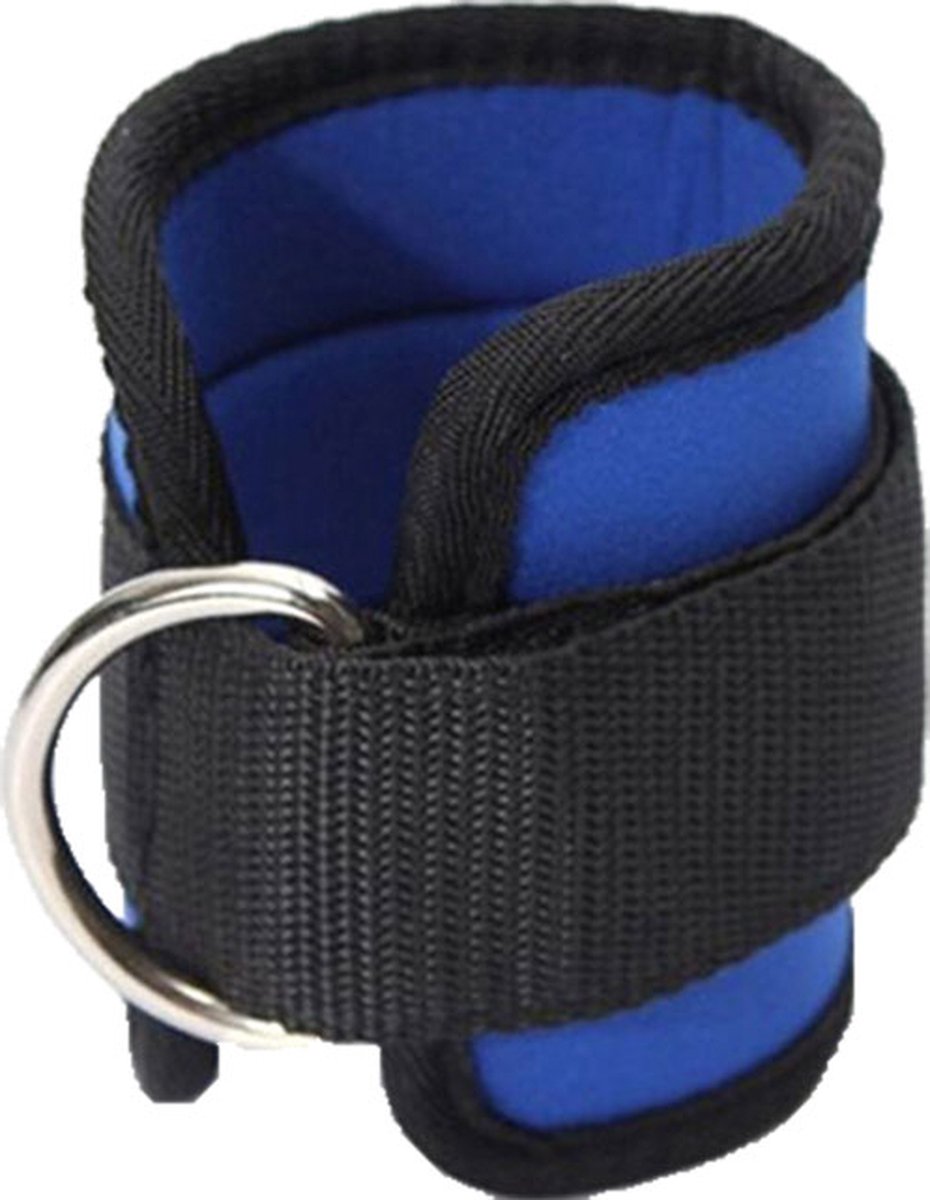 DW4Trading Enkelband met D-ring - Lifting Straps - 47x9 cm - Blauw