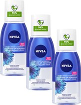 3x Nivea Oogmake-Up Remover Double Effect 125 ml
