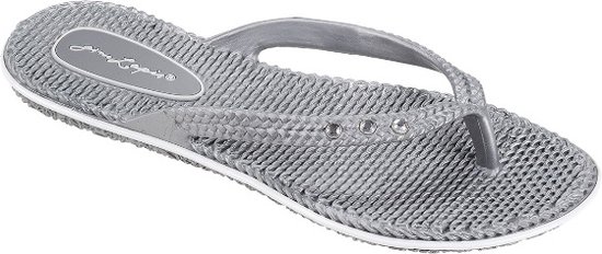 Slippers - Dames - Saint Tropez - Zilvergrijs - Maat 41