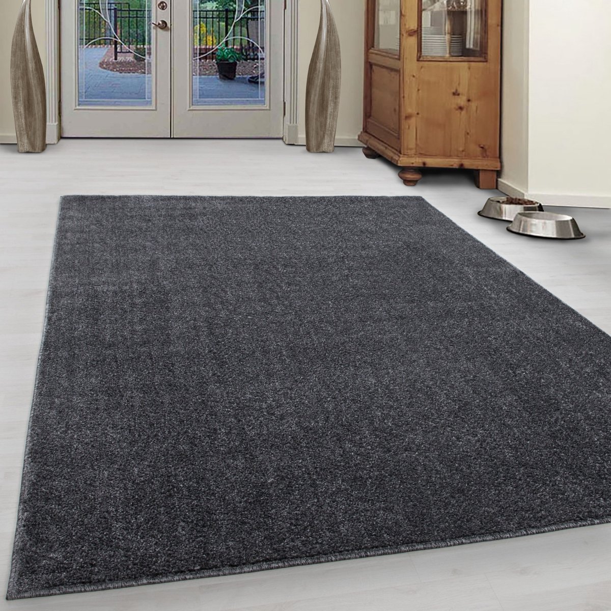 Muratap Basics Effen Vloerkleed Grijs Laagpolig- 160x230 CM