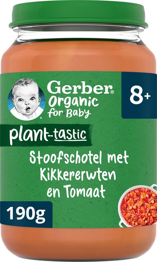 Gerber® Plant-tastic Variatiemenu baby maaltijd 8+ 12 stuks