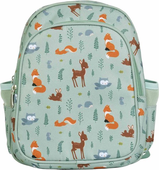 Sac à dos / sac à dos enfant avec poche avant isolée : Forest Friends | A Little Lovely Company
