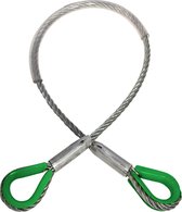 ELLER kabelstrop - Werklast: 2t - Lengte: 2m - ⌀ 14mm - PVC huls - groen