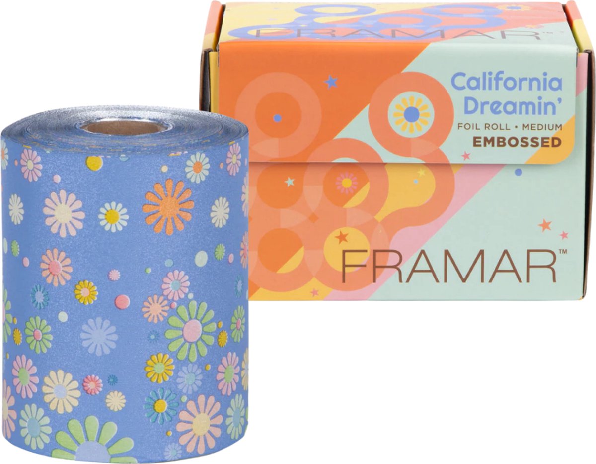 Framar - California Dreamin' - Embossed - Aluminiumfolie - Rol 98m