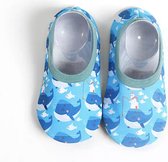 Chaussures de natation - Chaussures d'eau - Chaussures de plage - Semelle anti-dérapante de Bébé- Chausson taille S (13,7 cm) - Baleine