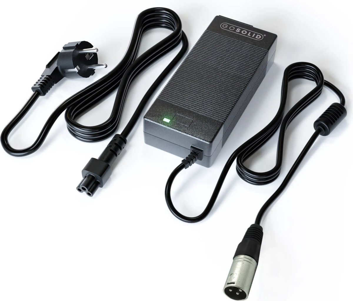 GO SOLID! ® Oplader geschikt voor Cortina Ecomo - 24V 2A - XLR 3-polig