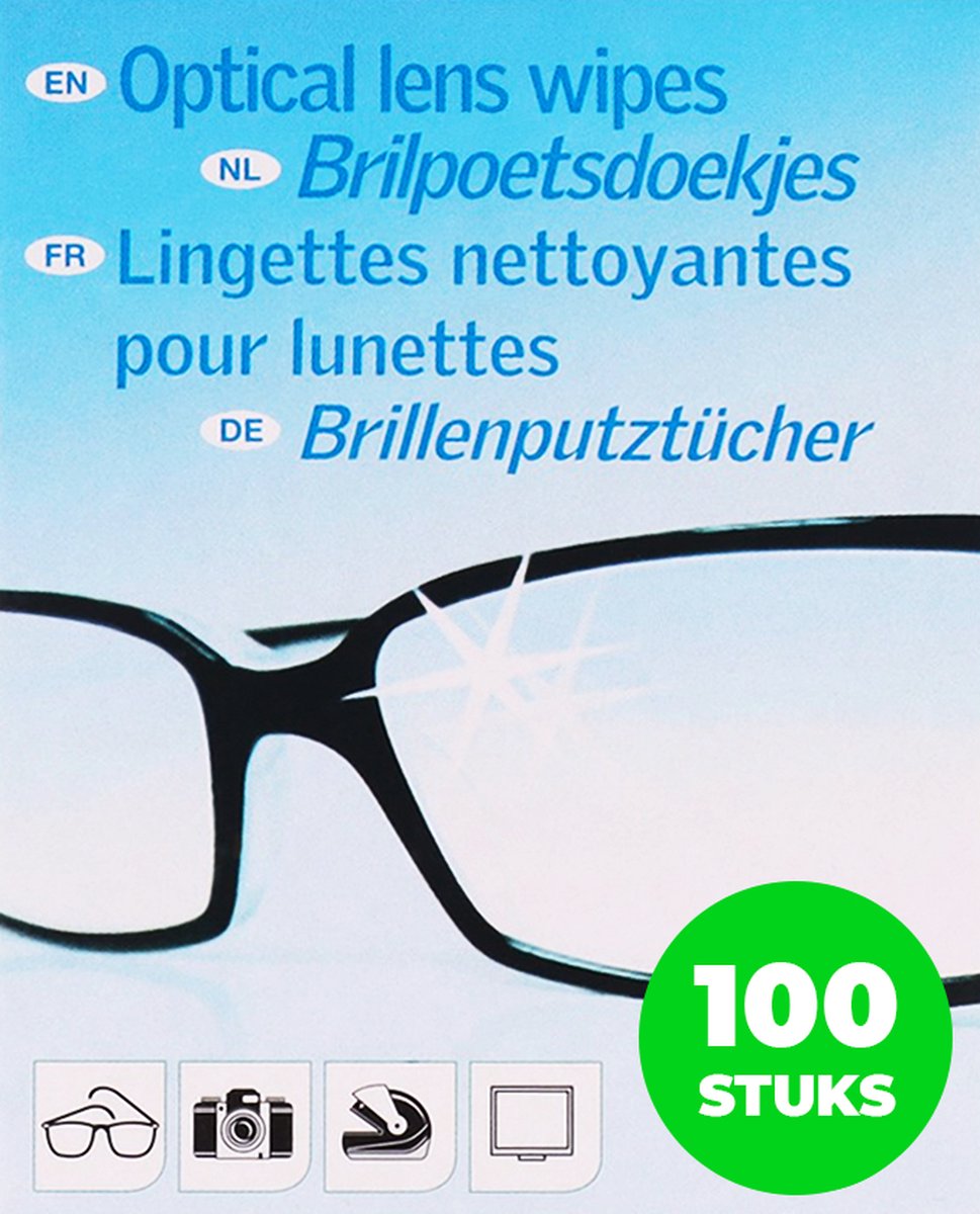 Lingettes pour lunettes | Lingettes nettoyantes pour lunettes | Lunettes de  nettoyage... | bol.com