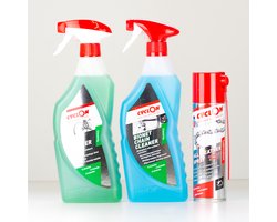 Cyclon "Voordeelpakket" Bike Cleaner Spray 750ml + Bionet Chain Cleaner Spray 750ml + Course Spray 250ml