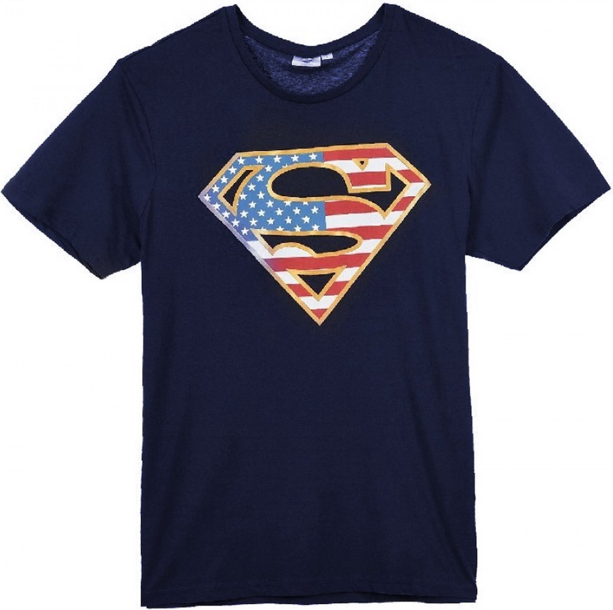 Superman marineblauw t-shirt voor mannen - maat S