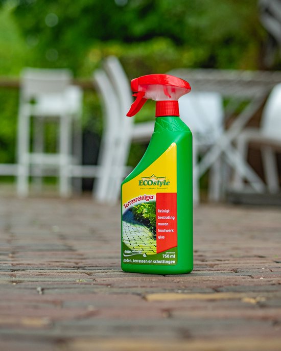 ECOstyle Terrasreiniger Spray - voor Steen Glas en Houten Oppervlakken - Gemaakt van plantaardige vetzuren - 750 ML van Merkloos	 — afbeelding 2