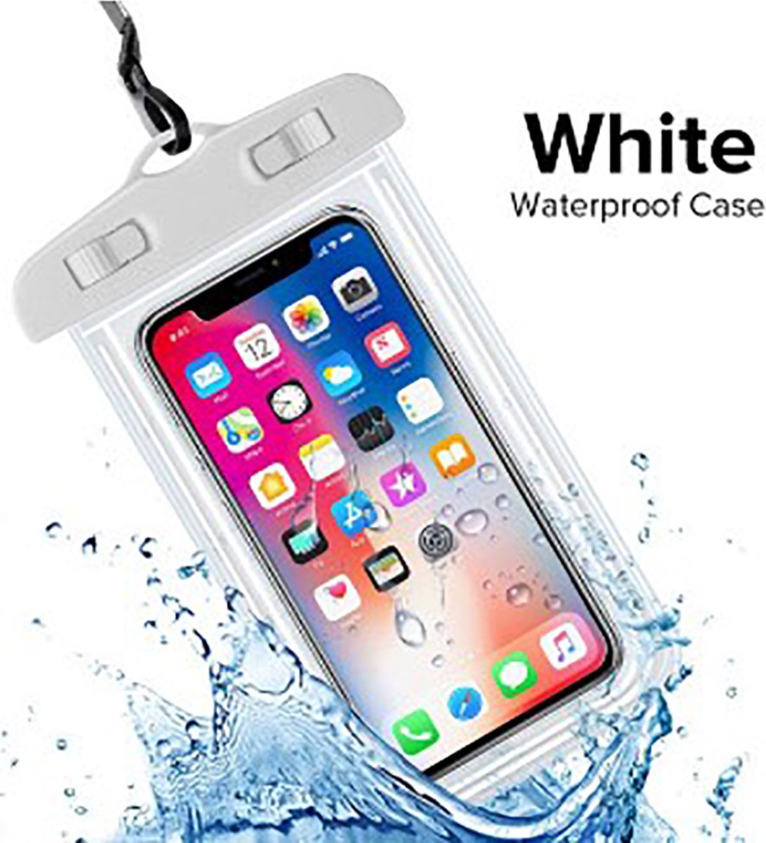 TCG | Universeel Waterdichte telefoon hoes / waterproof case hoesje met keycord/nekkoord - 3.5
