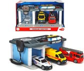 Dickie Toys Sos - Rescue Center Belgische Reddingsdiensten - Politie - Brandweer - Ambulance - Vanaf 3 jaar - Speelgoedgarage