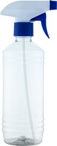 Lege Plastic Fles 500 ml PET transparant - met witte klepdop - set van 10 stuks - Navulbaar - Leeg