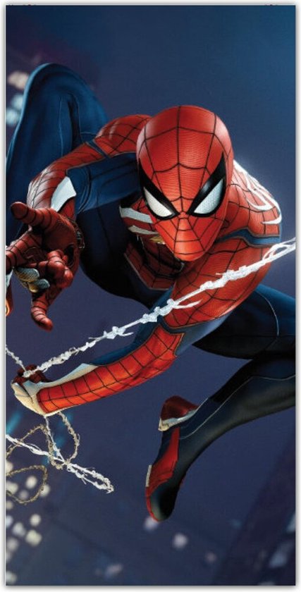 Marvel Spiderman strandlaken - 140 x 70 cm. - Spider-Man handdoek | bol