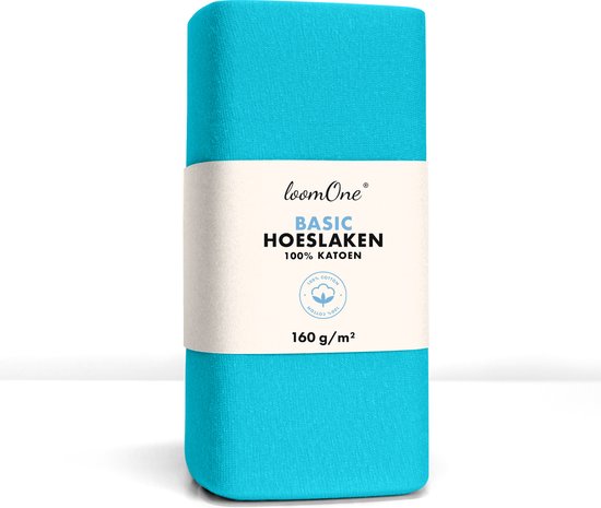 Loom One Hoeslaken - 100% Jersey Katoen - tot matrasdikte- 160 g/m²