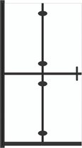 vidaXL - Inloopdouchewand - inklapbaar - 100x190 - cm - ESG-glas - transparant