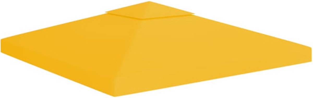 Bol.com vidaXL - Prieeldak - 2-laags - 310 - g/m² - 3x3 - m - geel aanbieding