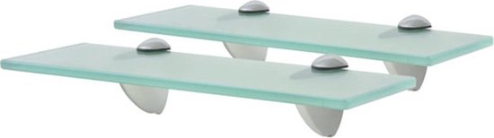 vidaXL Étagères flottantes 2 pcs 30 x 20 cm 8 mm Verre
