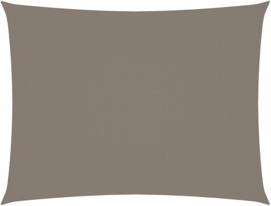vidaXL Parasol rectangulaire 2 x 3 m Tissu Oxford Taupe