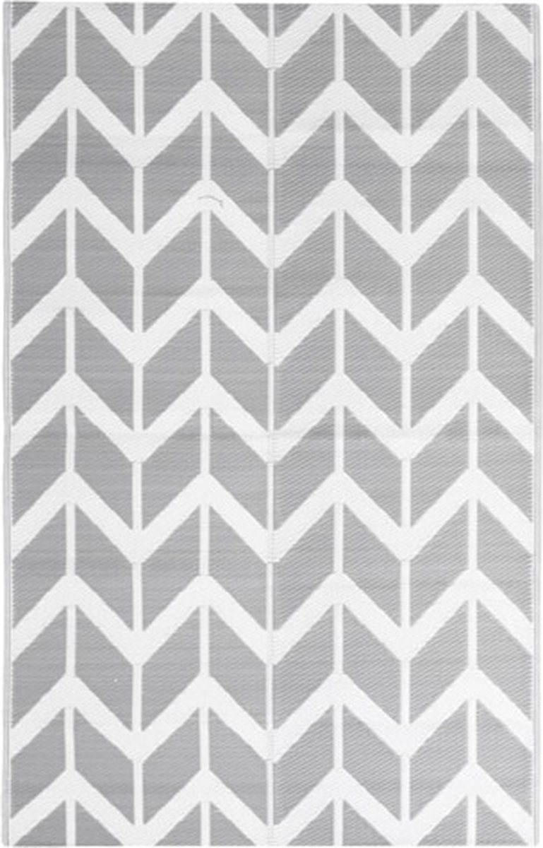 vidaXL - Buitenkleed - 190x290 - cm - polypropeen - grijs