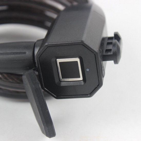 DrPhone VS1 - Fietsslot Met Vingerscan - Oplaadbare Fietsslot - Vingerafdruk Slot - 10 Vingerafdruk Patronen - IP65 Waterdichte Slot - Zwart van DrPhone — afbeelding 3
