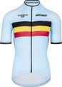 BIORACER Unisex Wielershirt Korte Mouw - Collectie Icon Classic Official Team België (2022) - Blauw - XXXL - Fietskleding voor Wielrennen