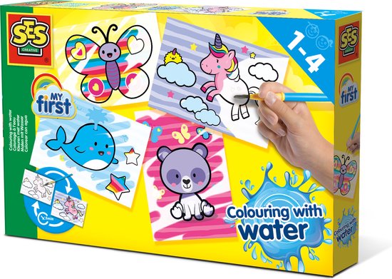 SES - Kleuren met water - Fantasie dieren