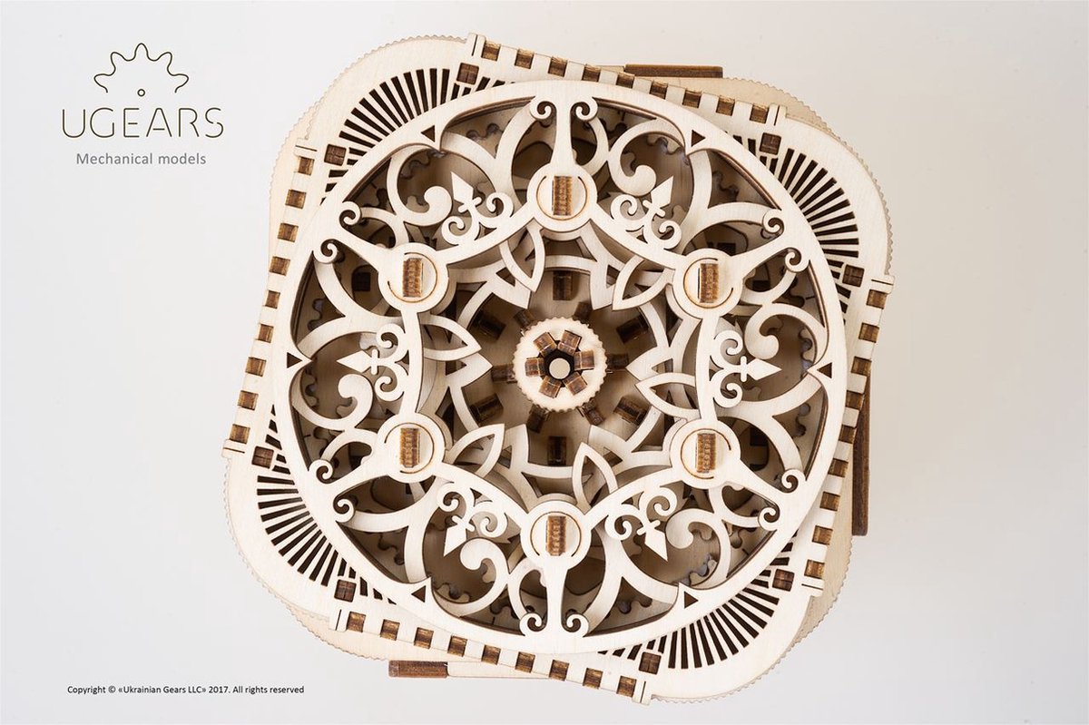 UGEARS Houten 3D Model - Juwelendoosje — afbeelding 3