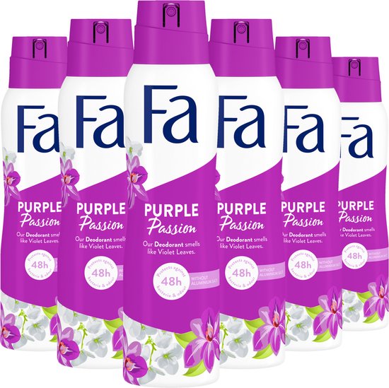 Fa Purple Passion Deodorant Spray 6x150ml | bol.com