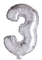 Ballon aluminium 3 ans Argent 66cm