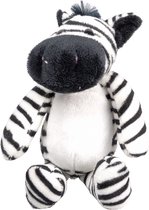 UNITOYS – Zittende Zebra – Grijs – 21cm – Knuffel