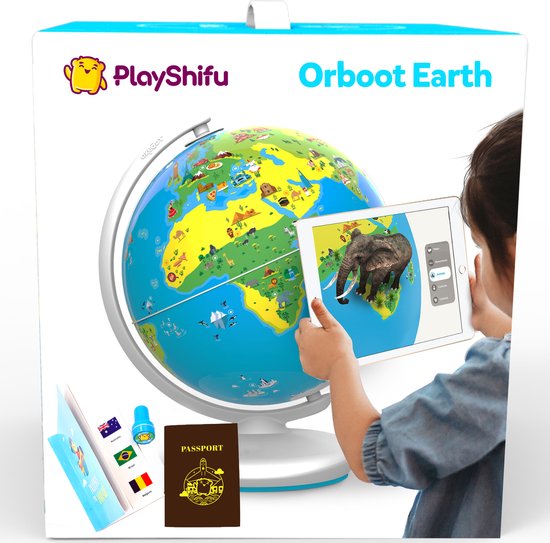 Orboot Earth - AR globe - by PlayShifu (met app): Interactief, Educatief, Augmented Reality wereldbol  - STEM speelgoed voor kinderen van 4 tot 10 jaar - in het Nederlands