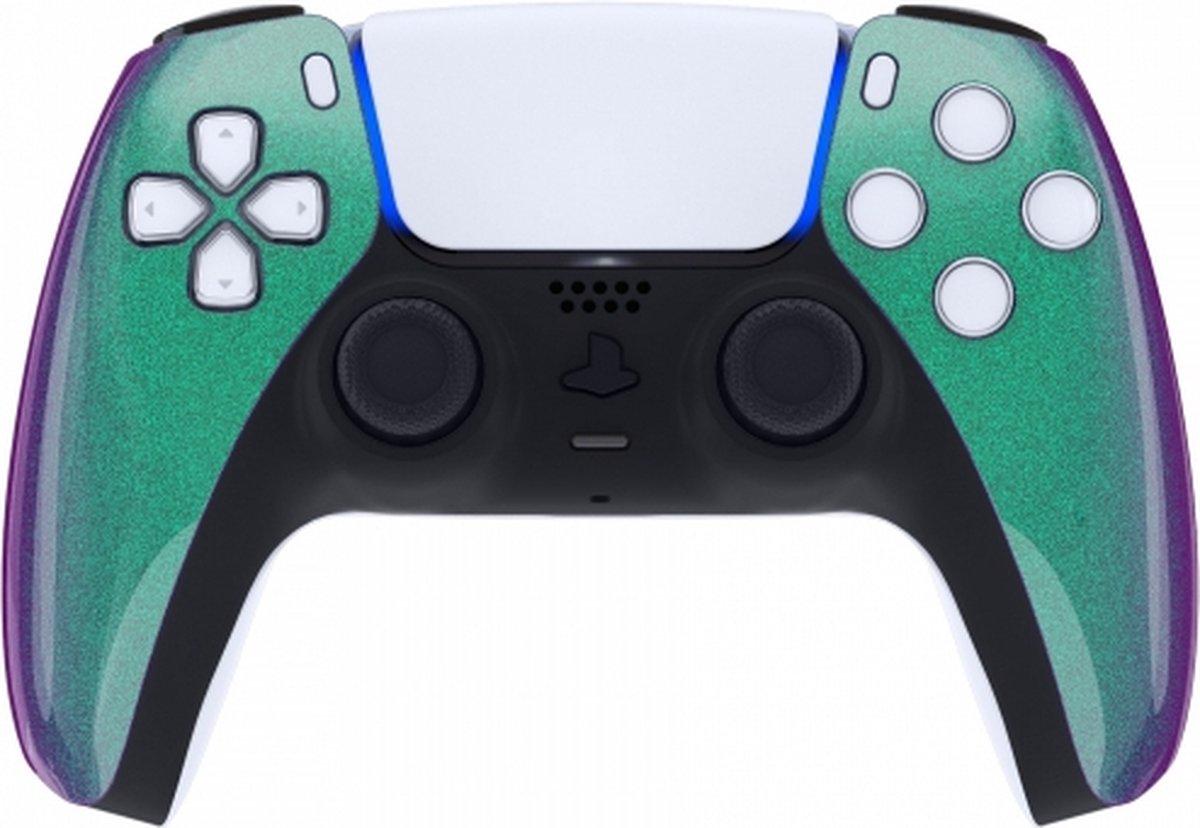PS5 Draadloze Dualsense Controller – Chameleon Green Purple Custom