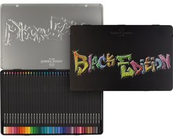 Faber-Castell kleurpotloden - Black Edition - 36 stuks in bliketui - FC-116437