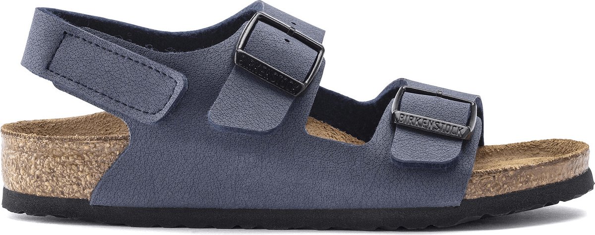 Birkenstock Milano Kids Sandalen Navy Narrow-fit |  Blauw | Imitatieleer | Maat 29