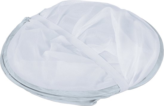 Relaxdays vliegenkap eten - opvouwbaar - 40 x 110 x 58 cm - tegen fruitvliegjes - grijs-wit van Relaxdays — afbeelding 4