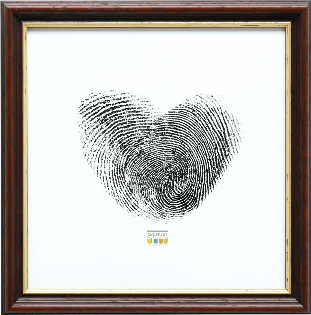 Deknudt Frames fotolijst S406H2 - bruin - biesje - hout - foto 13x13