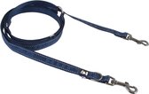 HURTTA Casual Verstelbare Hondenlijn / Hondenriem - Donkerblauw - Reflecterend - Breedte 20 mm - Lengte 250 cm