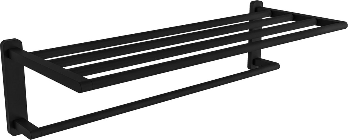 Eastbrook- Asti Handdoekenrek mat zwart 57,2cm breed