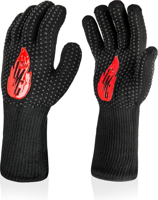 The Original Grill Master Gloves - gant de four - résistant à la chaleur - jusqu'à 800 degrés Celsius - gant de gril - Aramide - four - cuisinière à gaz - cuisine - idée cadeau