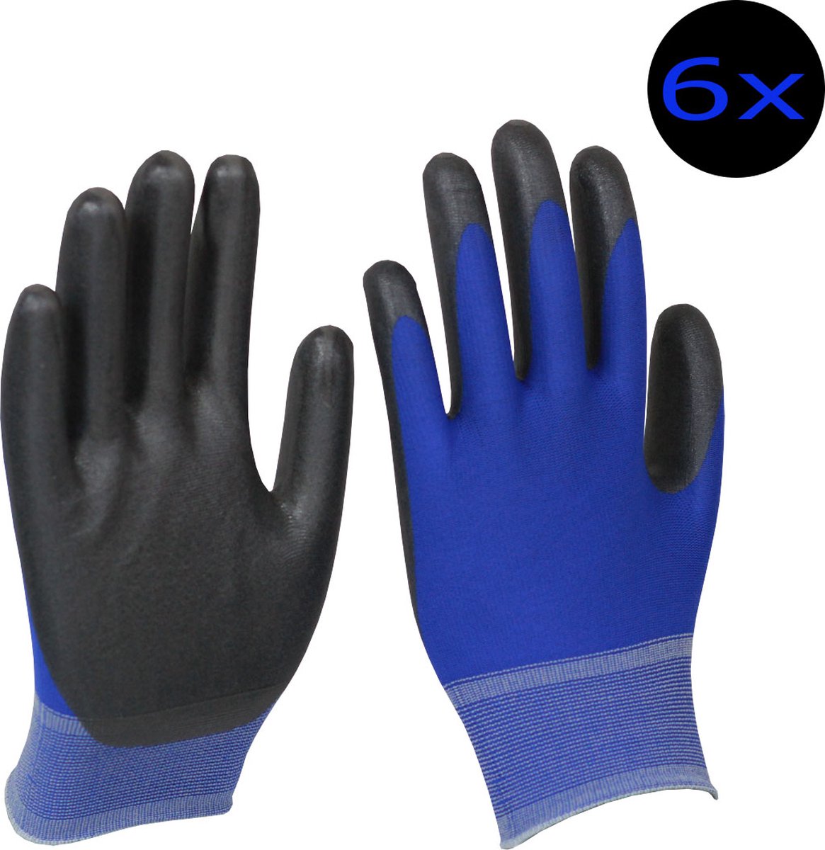 DUKWON Werkhandschoenen_6 paar_ 2395SP - Multifunction Working Gloves 100% Nylon M/L/XL