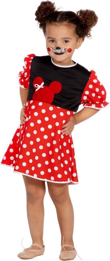 Costume de Mickey et Minnie Mouse | Où est Mickey ? Minnie | Fille | Taille 92 | Déguisements | Déguisements